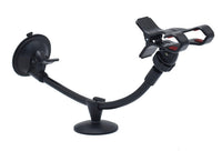 HKM-378067 Universal Suction Cup Phone Holder with Extended Hose and Double Clamp for Vehicles
