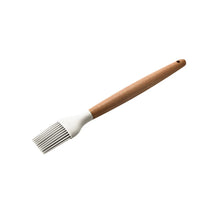 HKM-378387 Creamy White Wooden Handle Nonstick Silicone Kitchen Utensils - 11 Piece Cooking Tool Set