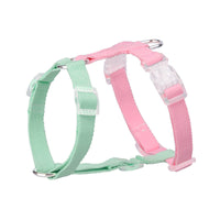 HKM-3784125 Color-Coded Pet Leash and Anti-Breakaway Chest Strap for Dogs and Cats, Comfortable Nylon Design