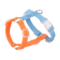 HKM-3784125 Color-Coded Pet Leash and Anti-Breakaway Chest Strap for Dogs and Cats, Comfortable Nylon Design