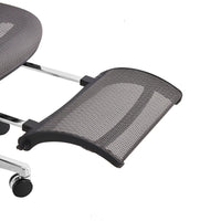 HKM-378451 Ergonomic Computer Laptop Stand with Mesh Backrest and Swivel Office Chair Featuring Footrest for Gaming and Study
