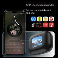 HKM-378515 Wireless Bluetooth Ear-Hanging Headset with LCD Color Screen and ANC Noise Reduction