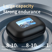 HKM-378515 Wireless Bluetooth Ear-Hanging Headset with LCD Color Screen and ANC Noise Reduction