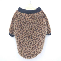 HKM-3785405 Autumn Blue Long-sleeved Leopard Print Puppy Coat for Dogs