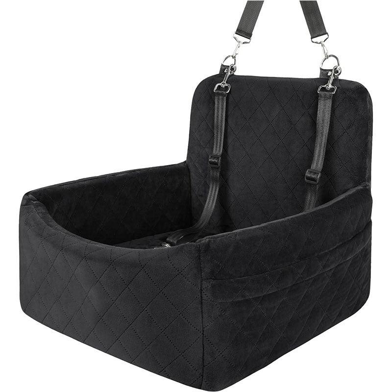HKM-3786685 Dog Car Seat Safety Mat for Front and Rear Rows in Gray and Black, Holland Velvet Material, 48*48*13CM