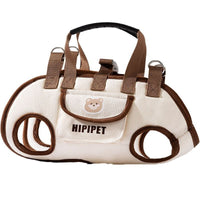HKM-3787069 Portable Crossbody Handbag for Small Dogs and Cats - Genuine Leather - Lomi Brown and Leo Black Options Available