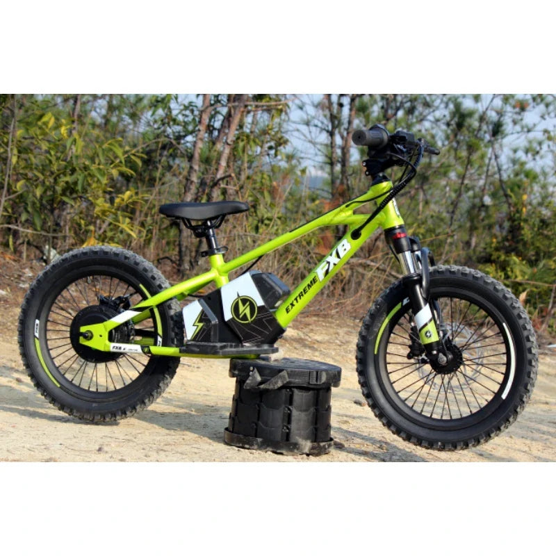 HKM-378771 Kids Motor Balance Bike 16" No Pedal Electric Bicycle with 2 Speed Options and Disc Brake