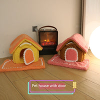 HKM-3788861 Warm Removable Winter Nest Bed for Small Dogs and Cats - Soft Cloth, Universal Size Options