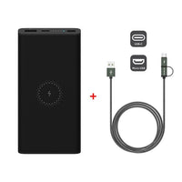 HKM-378899 10000mAh Large Capacity Lithium Polymer Power Bank with USB Type C Input and Fast/Wireless Charging