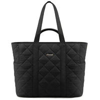 HKM-378899 Puffer Tote Bag for 15.6 in Laptop - Large Quilted Handbag with Shoulder Strap