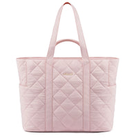 HKM-378899 Puffer Tote Bag for 15.6 in Laptop - Large Quilted Handbag with Shoulder Strap