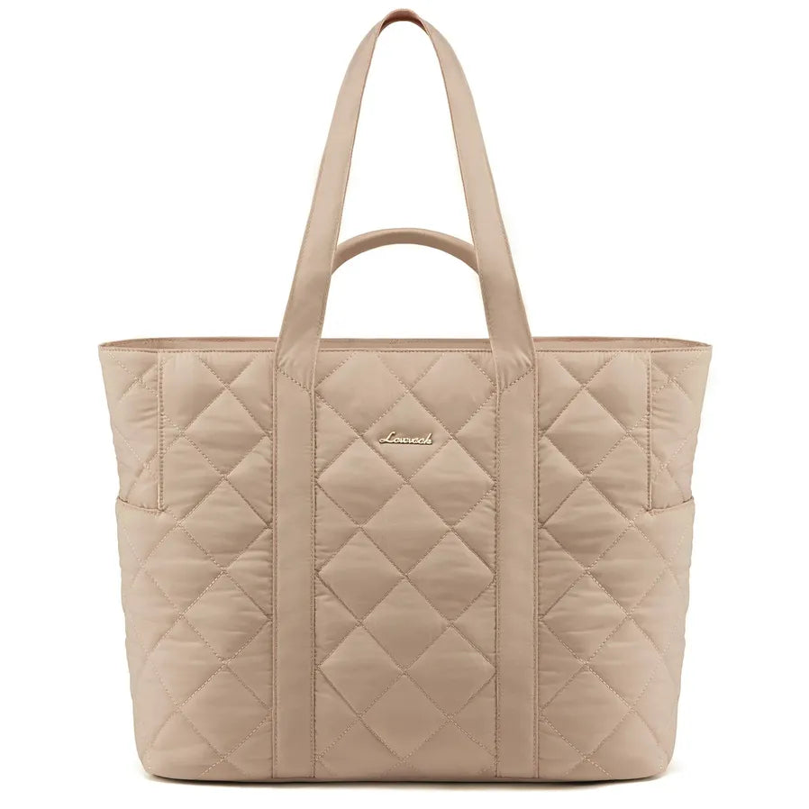 HKM-378899 Puffer Tote Bag for 15.6 in Laptop - Large Quilted Handbag with Shoulder Strap