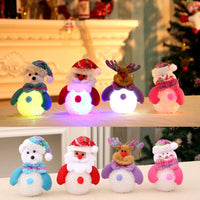 HKM-378963 Luminous Christmas Pendant - Santa Claus, Snowman, Bear, Elk Indoor/Outdoor LED Ornament