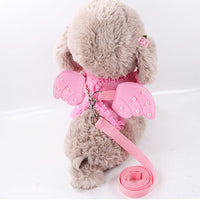 HKM-3790397 Pink Breathable Polyester Traction Belt for Small to Medium Pets (S, M, L)