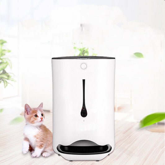HKM-3790781 Automatic Timed Pet Feeder with Video Capability and 6L Capacity for Dogs and Cats