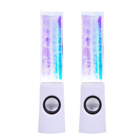 HKM-379219 Mini Water Dancing Speaker with Colorful LED Lights - USB Powered Audio for iPod, MP3, and Computer