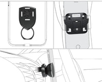 HKM-379219 Universal Magnetic Phone Holder for Bedside and Wall Mounting - Adjustable Metal Bracket