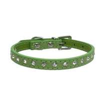 HKM-3792573 Diamond Rhinestone Pet Collar - Soft Microfiber Dog Accessory