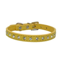 HKM-3792573 Diamond Rhinestone Pet Collar - Soft Microfiber Dog Accessory