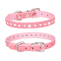 HKM-3792573 Diamond Rhinestone Pet Collar - Soft Microfiber Dog Accessory