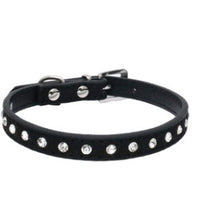 HKM-3792573 Diamond Rhinestone Pet Collar - Soft Microfiber Dog Accessory