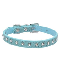 HKM-3792573 Diamond Rhinestone Pet Collar - Soft Microfiber Dog Accessory
