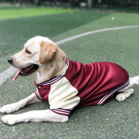 HKM-3792957 Stylish Baseball Uniform Pet Clothing for Medium to Extra-Large Dogs in Wine Red, Blue, and Navy Blue