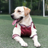 HKM-3792957 Stylish Baseball Uniform Pet Clothing for Medium to Extra-Large Dogs in Wine Red, Blue, and Navy Blue