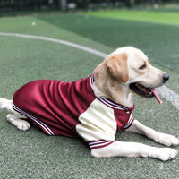 HKM-3792957 Stylish Baseball Uniform Pet Clothing for Medium to Extra-Large Dogs in Wine Red, Blue, and Navy Blue