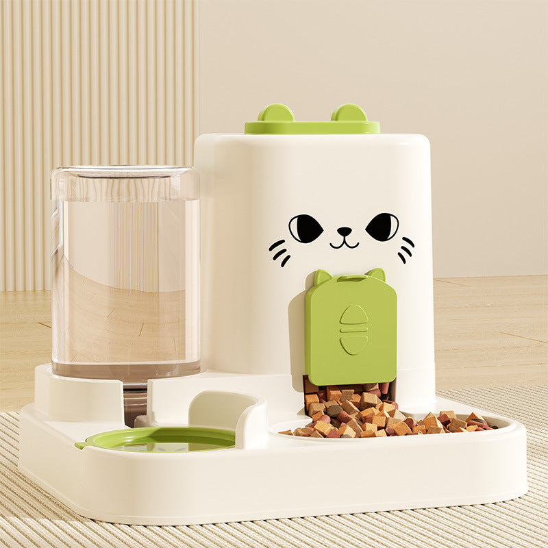 HKM-3794365 Integrated Cat Feeder with Water and Grain Station in Multiple Colors