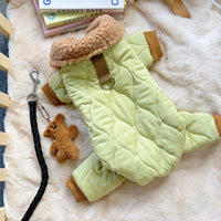 HKM-3795133 Light Green Extra Thick Band Pet Clothing with Toy Bear Pendant - Available in Multiple Sizes