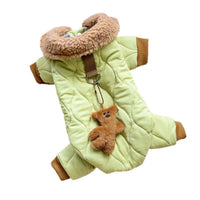 HKM-3795133 Light Green Extra Thick Band Pet Clothing with Toy Bear Pendant - Available in Multiple Sizes