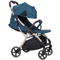 HKM-379539 Adjustable Baby Stroller with Reclining Backrest and Safety Features