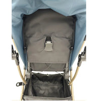 HKM-379539 Adjustable Baby Stroller with Reclining Backrest and Safety Features