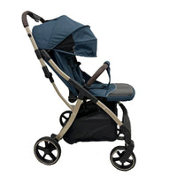 HKM-379539 Adjustable Baby Stroller with Reclining Backrest and Safety Features