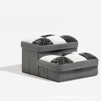 HKM-3795645 Handmade Dog Stairs with Storage Space and Grid Pattern Design