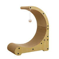 HKM-3796541 Arc-Shaped Corrugated Paper Cat Scratching Board and Nest Climbing Frame