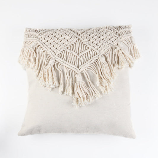 HKM-379667 Bohemian Geometric Cotton Pillowcase - 45x45cm Cushion Cover for Bedroom Decor