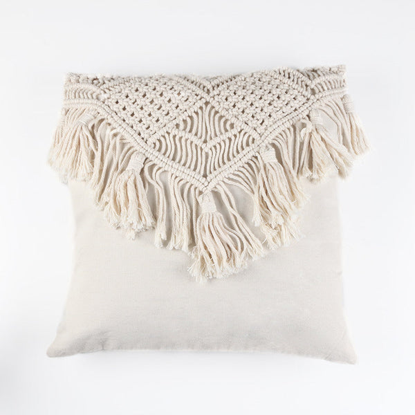 HKM-379667 Bohemian Geometric Cotton Pillowcase - 45x45cm Cushion Cover for Bedroom Decor
