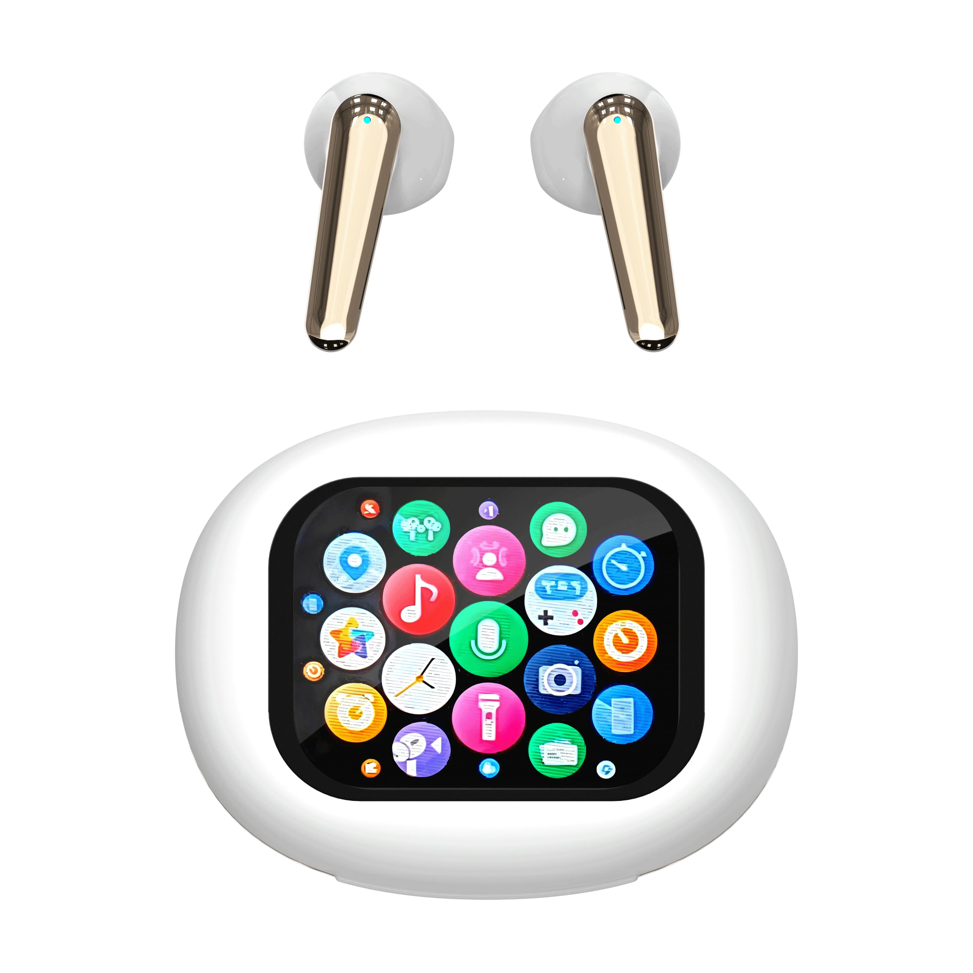 HKM-379667 YX56 TWS Gaming Earbuds with Smart Screen, ANC+ENC Technology, and LED Battery Indicator