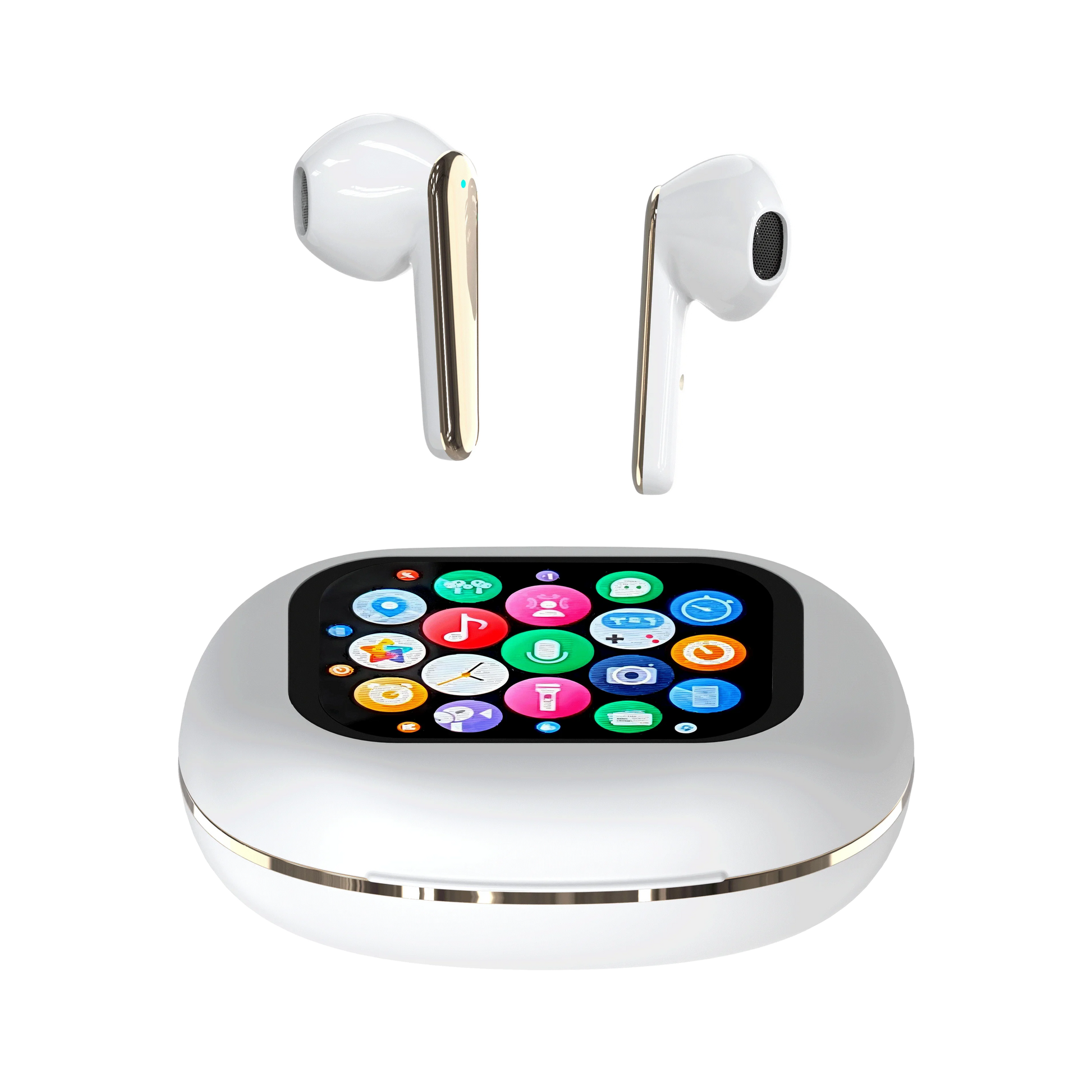 HKM-379667 YX56 TWS Gaming Earbuds with Smart Screen, ANC+ENC Technology, and LED Battery Indicator