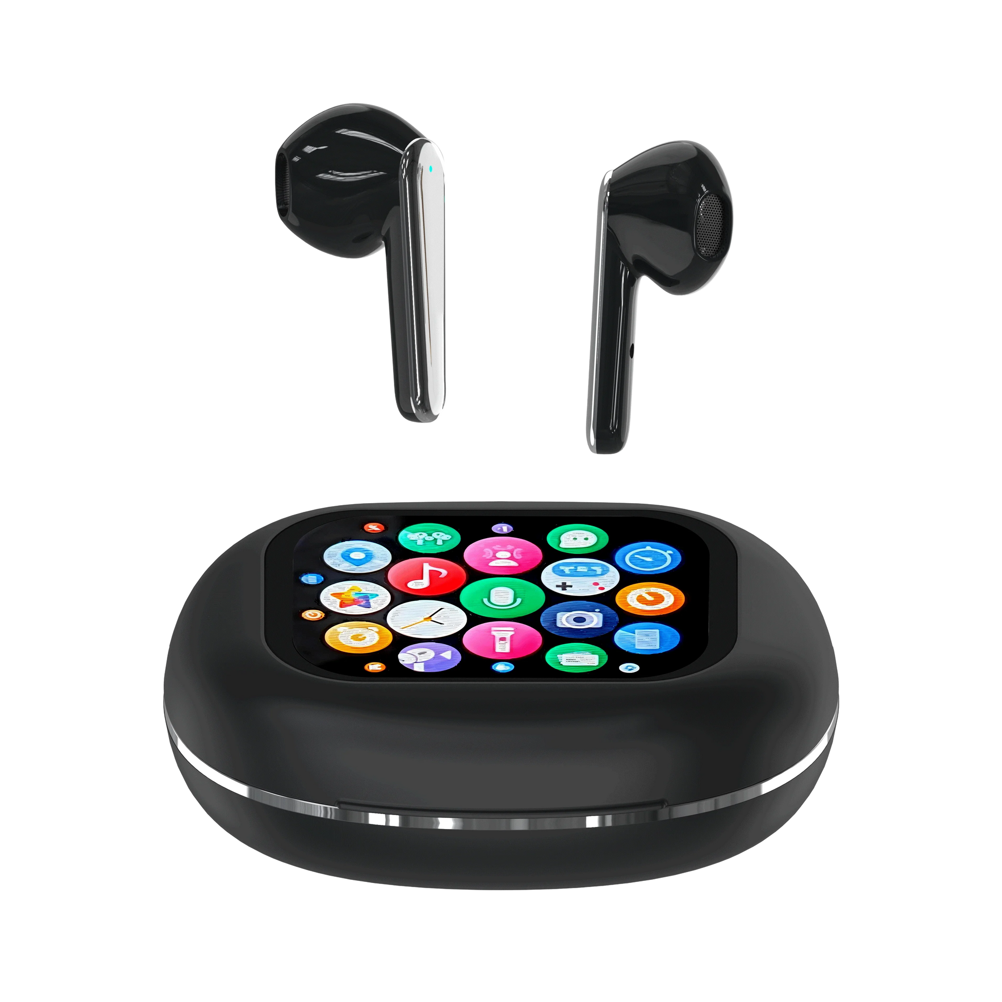 HKM-379667 YX56 TWS Gaming Earbuds with Smart Screen, ANC+ENC Technology, and LED Battery Indicator