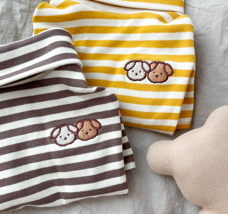 HKM-3796925 Lightweight Casual Dog Apparel in Coffee Bar Yellow - XS to XL Sizes Available