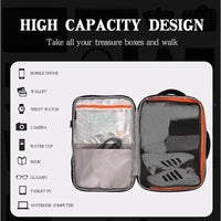HKM-379731 Custom Logo Waterproof Nylon Laptop Backpack for 17-Inch Devices with USB Port - Unisex Fashion Design