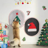 HKM-3797821 Wall-Mounted Cardboard Cat Scratching Pad with Catnip for Indoor Cats