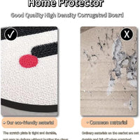 HKM-3797821 Wall-Mounted Cardboard Cat Scratching Pad with Catnip for Indoor Cats