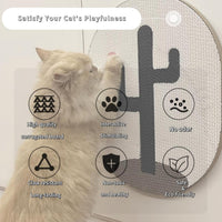 HKM-3797821 Wall-Mounted Cardboard Cat Scratching Pad with Catnip for Indoor Cats