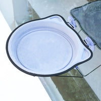 HKM-3797949 Sucker Window Sill Nest Round Cat Bed - Soft Short Plush Pet Nest for Cats