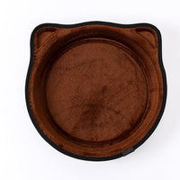 HKM-3797949 Sucker Window Sill Nest Round Cat Bed - Soft Short Plush Pet Nest for Cats