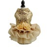 HKM-3798717 Elegant Pet Wedding Dress in Black, Gray or Gold ¨C Sizes XS to XL, Made of Polyester